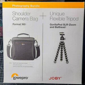 Lowepro Format 160 Camera Bag & Joby GorillaPod SLR-Zoom Tripod w/ ballhead Kit